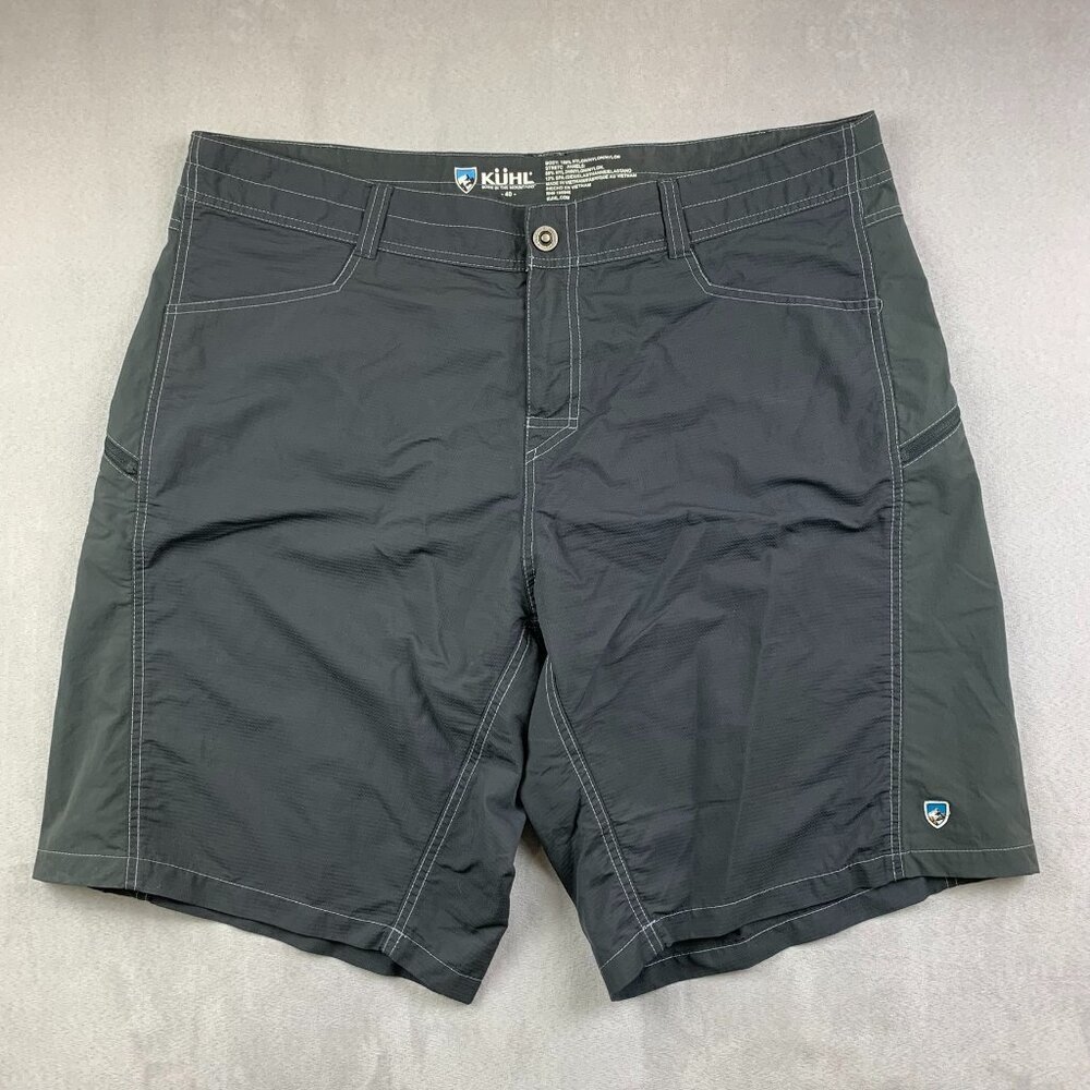 Kuhl Mens Shorts 40 Gray Colorblock Mutiny River Nylon Stretch Outdoor Hiking
